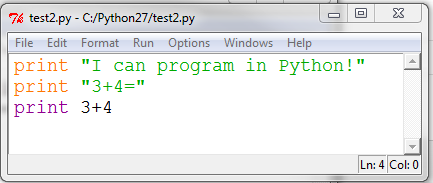 Python 3 Sample Programs